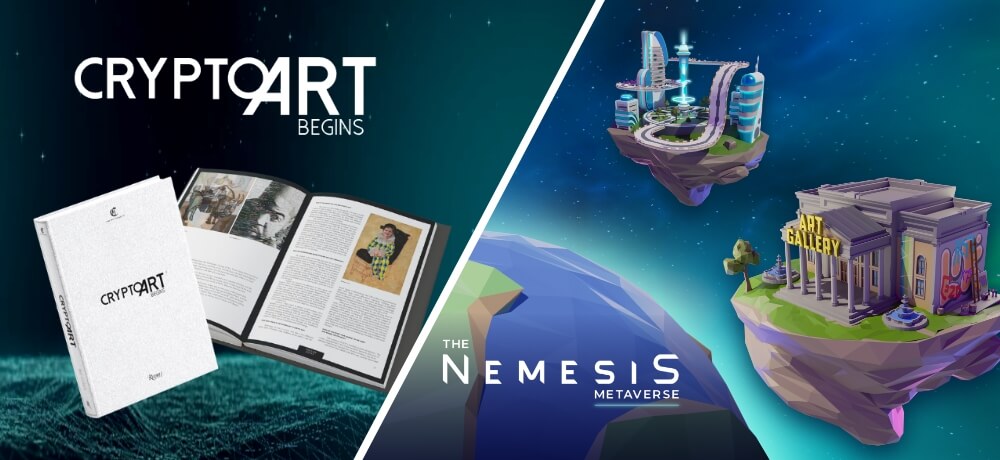 The Nemesis consolidates its partnership with ‘Crypto Art Begins’ during a historic flight from Milan to New York with La Compagnie